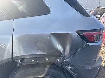 Completed vehicle left rear repair