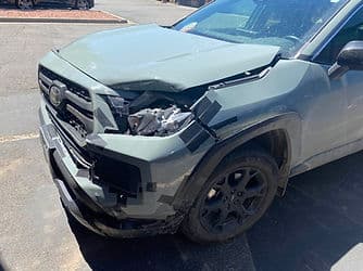 Completed auto body repair work